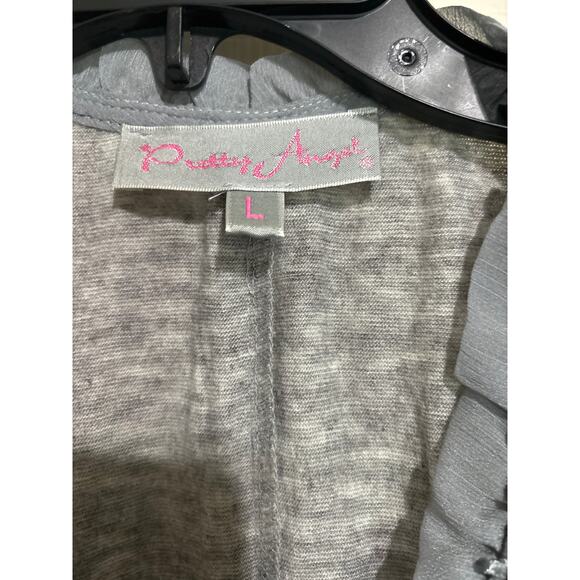 Pretty Angel Whimsy Fairy Core Flowy Lace Crochet Blouse L - Picture 2 of 4